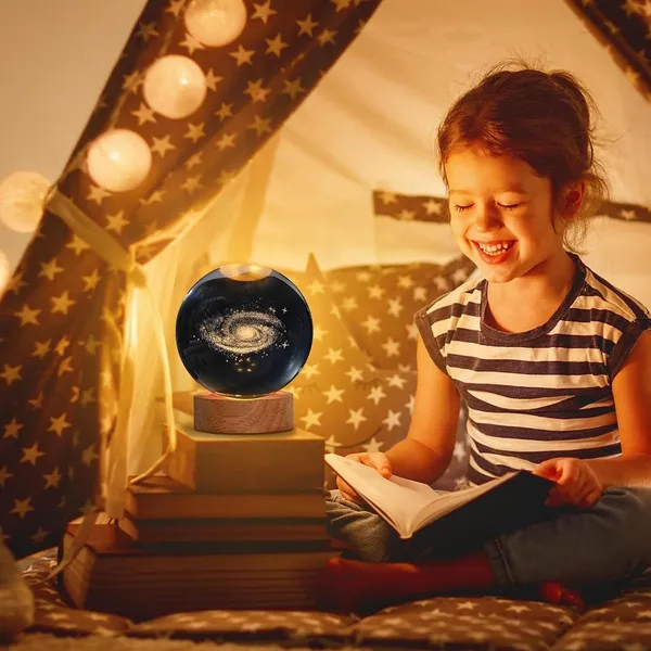 White_Wooden_3D_Galaxy_Crystal_Ball_Night_Lamp_Solar_System_For_Home