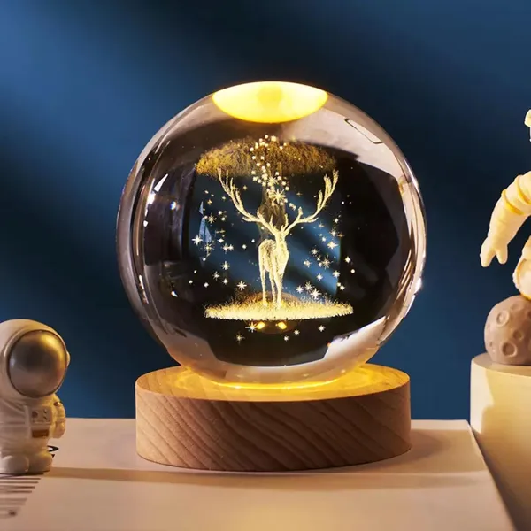 White_Wooden_3D_Galaxy_Crystal_Ball_Night_Lamp_Solar_System_For_Home