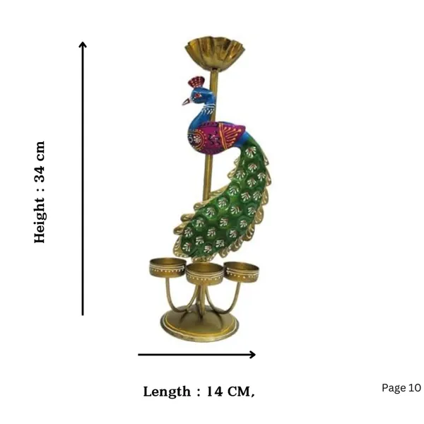 Multicolour_Metal_Peacock_Tea_Light_Candle_Holder_Decorative_Showpiece_For_Home