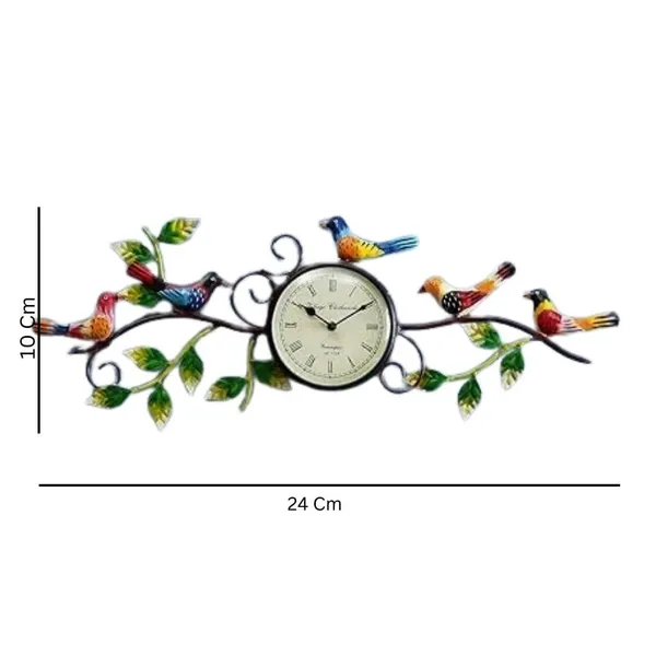 Multicolour_Bird_Wall_Clock_Elegant_Big_Size_Decor_For_Home