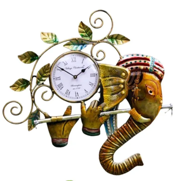 Multicolour_Ganesha_Wall_Clock_Elegant_For_Home