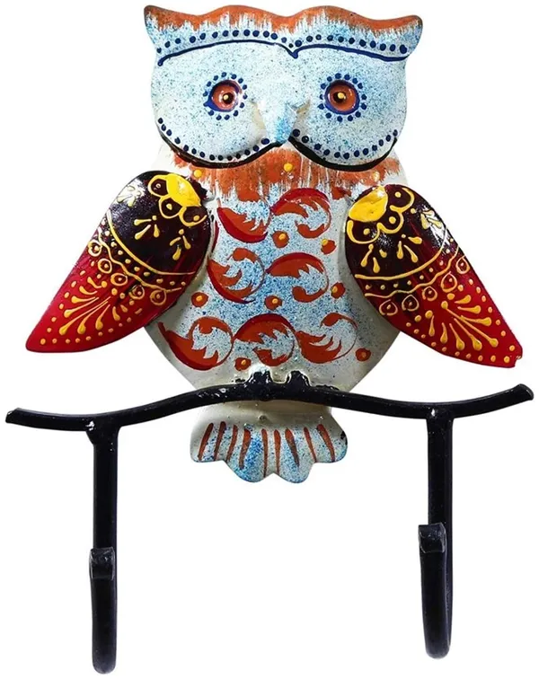Multicolour_Owl_Wall_Key_Holder_For_Home