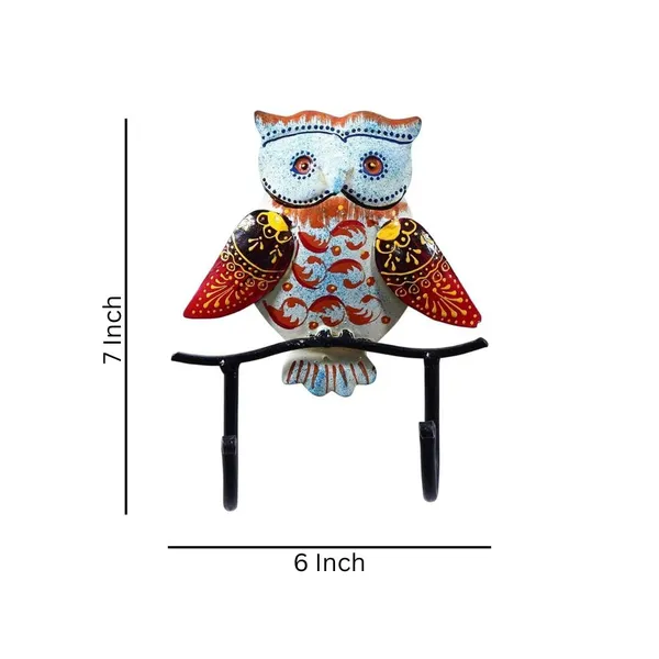 Multicolour_Owl_Wall_Key_Holder_For_Home
