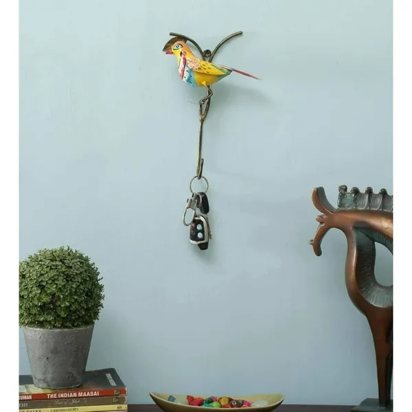 Multicolor_Cannary_Bird_Key_Holder_With_Single_Hook_Unique_For_Home