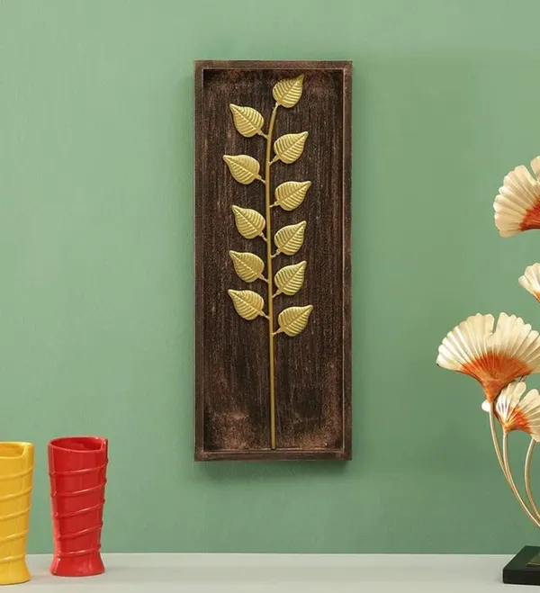 Golden_Iron_Metal_Titan_Leaf_Wall_Decor_Elegant_For_Home