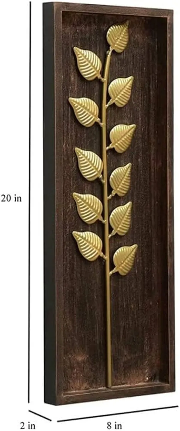 Golden_Iron_Metal_Titan_Leaf_Wall_Decor_Elegant_For_Home