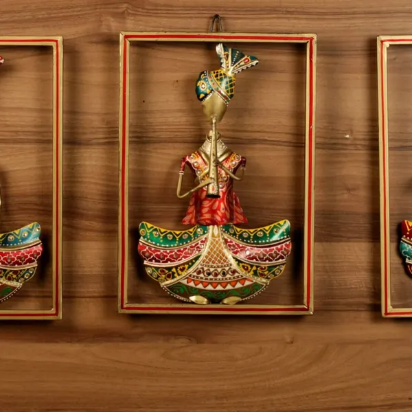 Multicolour_Musician_Man_In_Frame_For_Home_(Set_Of_3)