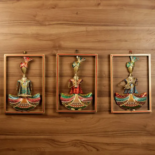 Multicolour_Musician_Man_In_Frame_For_Home_(Set_Of_3)