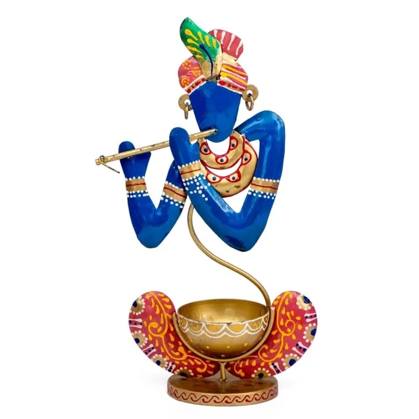Multicolour_Krishna_Tea_Light_Holder_For_Home