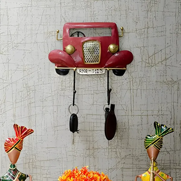 Multicolour_Car_Key_Holder_With_Hooks_For_Home