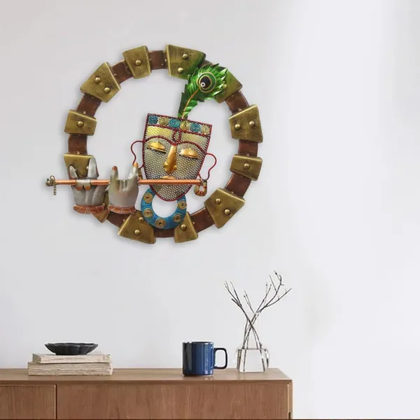 Multicolour_Round_Lord_Krishna_With_Fluet_Led_For_Home