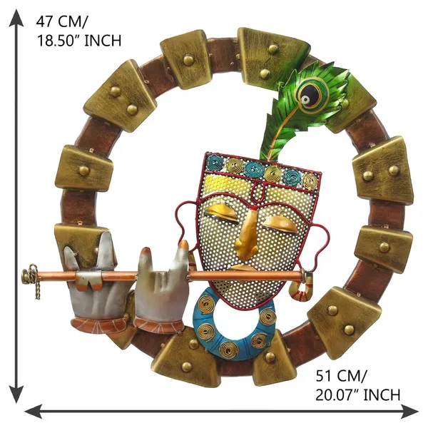 Multicolour_Round_Lord_Krishna_With_Fluet_Led_For_Home
