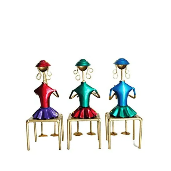 Multicolour_Iron_Tribal_Musician_Sitting_Doll_Showpiece_Figurines_(Set_Of_3)_For_Home