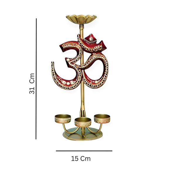 Multicolour_Metal_Lord_Shiva_Om_Tea_Light_Candle_Holder_For_Home