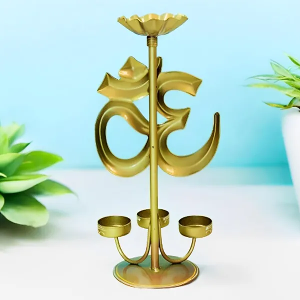 Multicolour_Metal_Lord_Shiva_Om_Tea_Light_Candle_Holder_For_Home