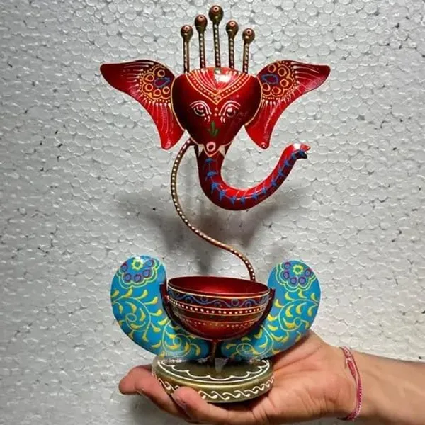 Multicolour_Lord_Ganesha_Tea_Light_Candle_Holder_Ganpati_Deepak_For_Home