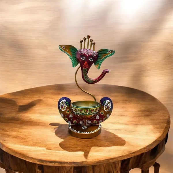 Multicolour_Ganesha_Tea_Light_Candle_Holder_Diwali_Gift_For_Home
