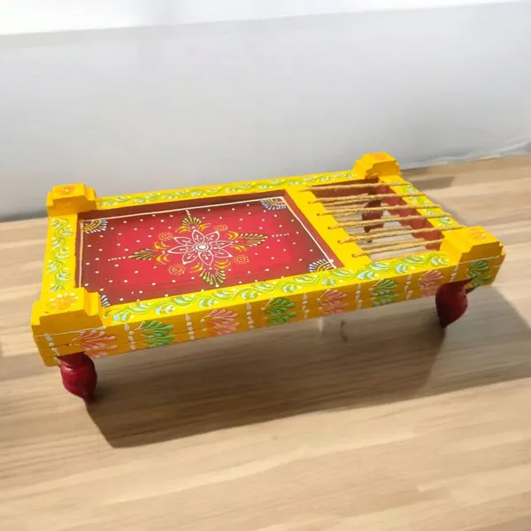 Multicolour_Wooden_Khaat_Charpai_Showpiece_For_Home