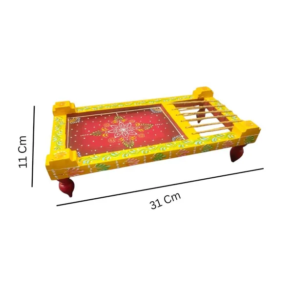 Multicolour_Wooden_Khaat_Charpai_Showpiece_For_Home