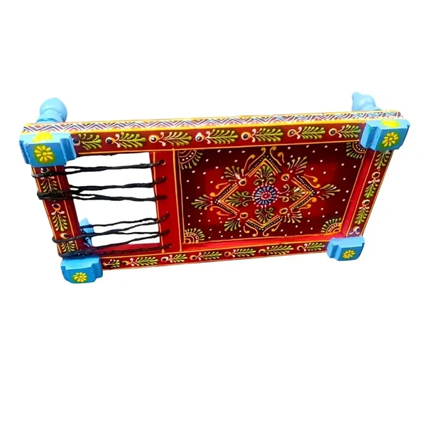 Multicolour_Wooden_Handmade_Charpai_Showpiece_For_Home