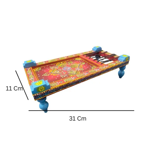 Multicolour_Wooden_Handmade_Charpai_Showpiece_For_Home