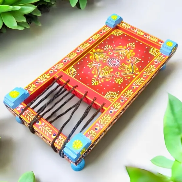 Multicolour_Wooden_Handmade_Charpai_Showpiece_For_Home