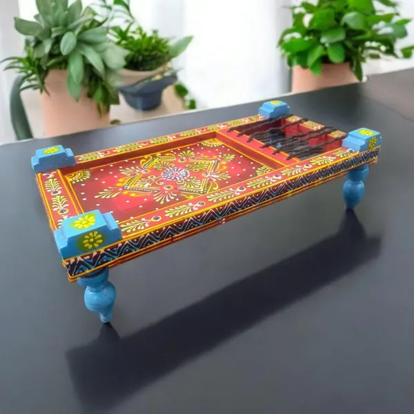 Multicolour_Wooden_Handmade_Charpai_Showpiece_For_Home