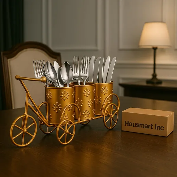Gold_Metal_Housmart_Inc_Curtlery_Holder_Cutlary_Spoon_For_Home