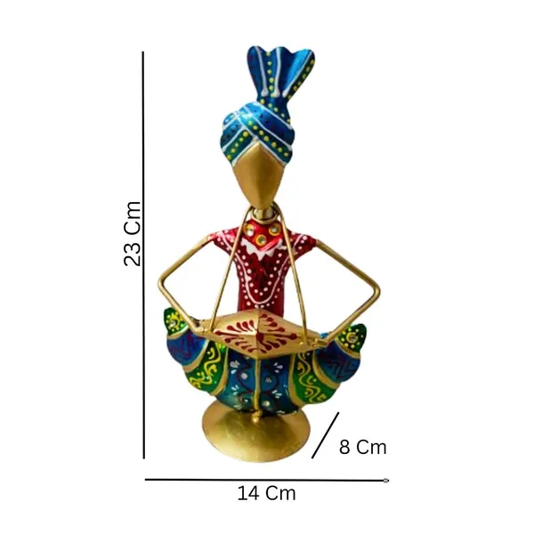 Multicolour_Iron_Rajasthani_Musician_Mini_Doll_Showpiece_(Set_Of_3)_For_Home