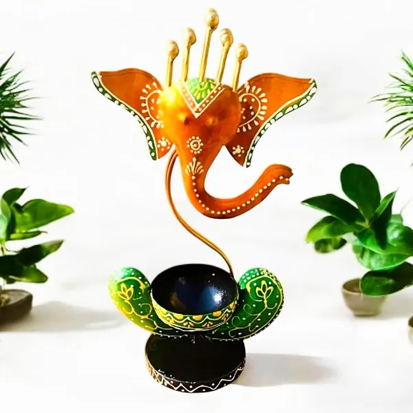 Multicolour_Lord_Ganesha_Tea_Light_Holder_For_Home