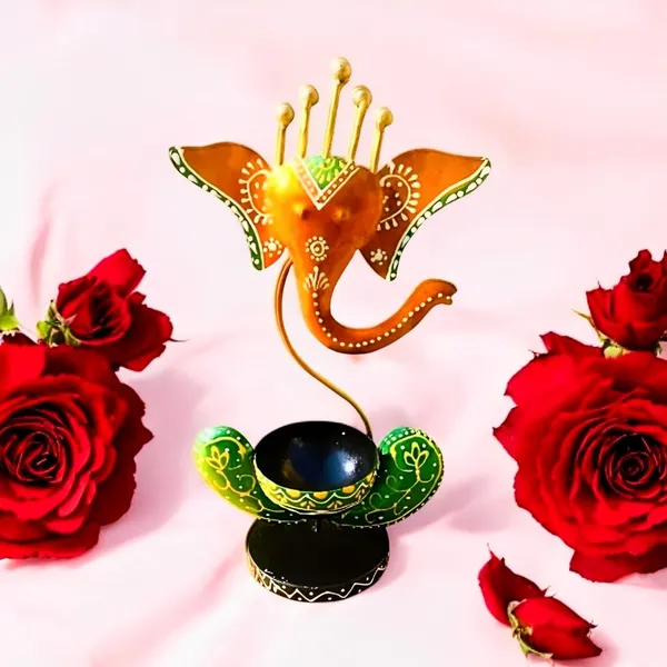 Multicolour_Lord_Ganesha_Tea_Light_Holder_For_Home