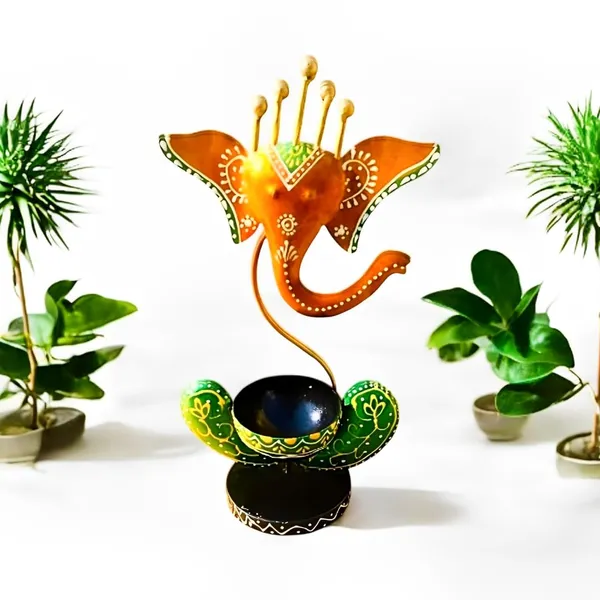 Multicolour_Lord_Ganesha_Tea_Light_Holder_For_Home