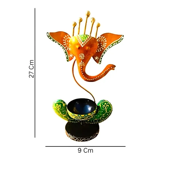 Multicolour_Lord_Ganesha_Tea_Light_Holder_For_Home