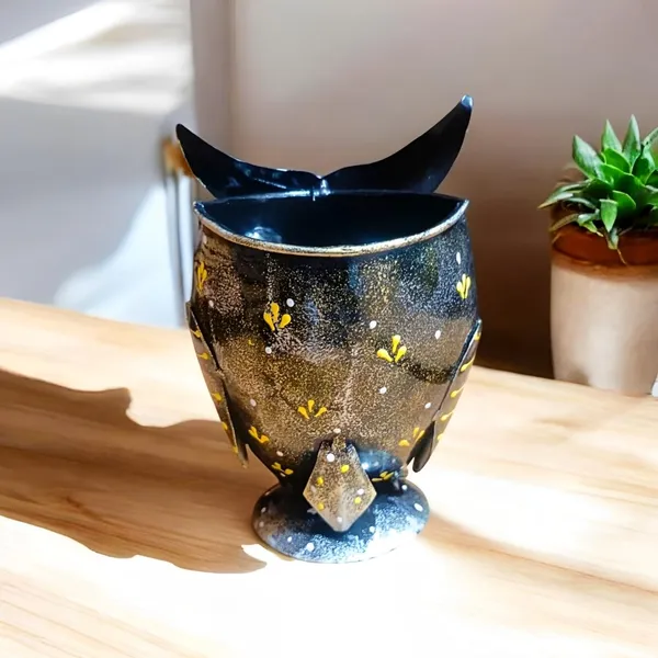 Multicolour_Iron_Owl_Pen_Stand_Pencil_Holder_Desk_Organizer_For_Home