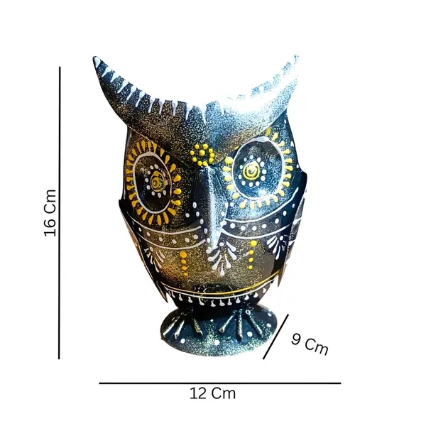 Multicolour_Iron_Owl_Pen_Stand_Pencil_Holder_Desk_Organizer_For_Home