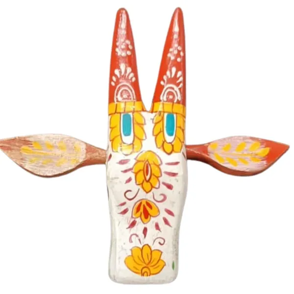 Multicolor_Wooden_Handpainted_Cow_Head_Wall_Hanging_Bull_For_Home