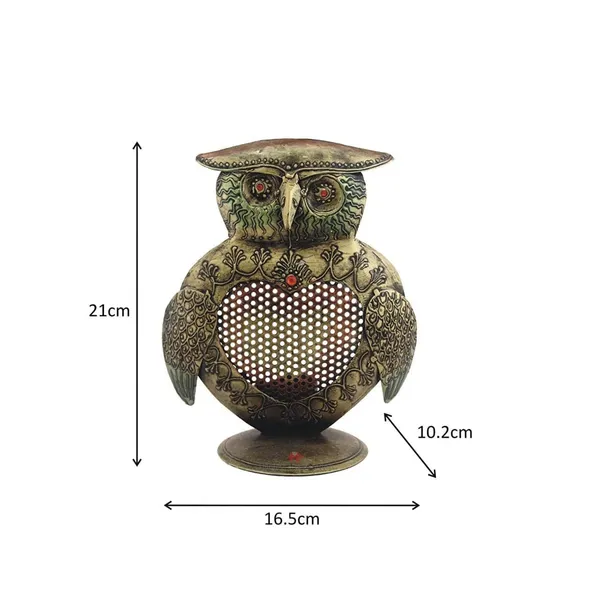 Antiquebronze_Iron_Handicraft_Decorative_Owl_Tea_Light_Holder_Bronze_Wrought_For_Home
