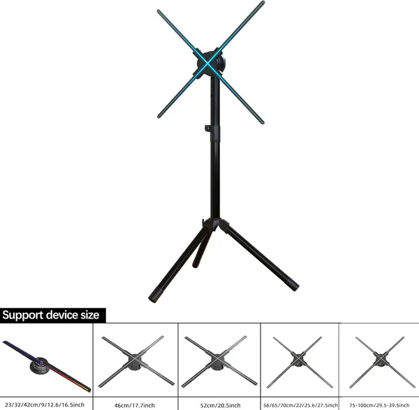 3Dhologramfan_Stand_with_Multi-Function_Base，3D_holographic_fan_Tripod_Stand,_holographic_Fan_Foldable_Stand,Fits_16.5_inch_42_cm_Holographic_Projector