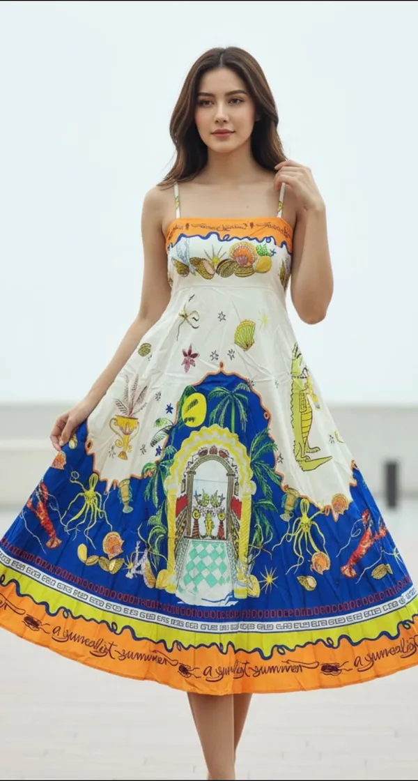 MORROCON_SATIN_PRINT_DRESS
