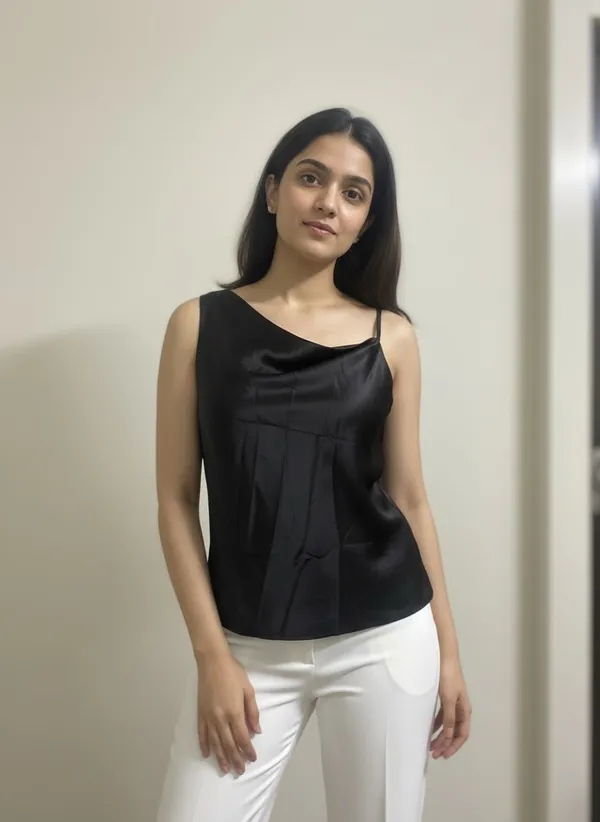 Black_Satin_Grace_Party_Top_For_Women