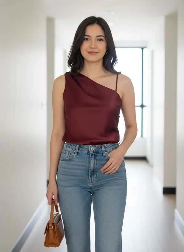 Maroon_Satin_Grace_Party_Top_For_Women