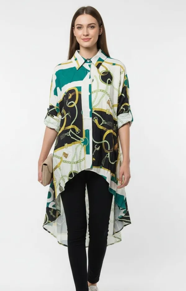 Multicolor_Digital_Print_Kaftan_Shirt_For_Women