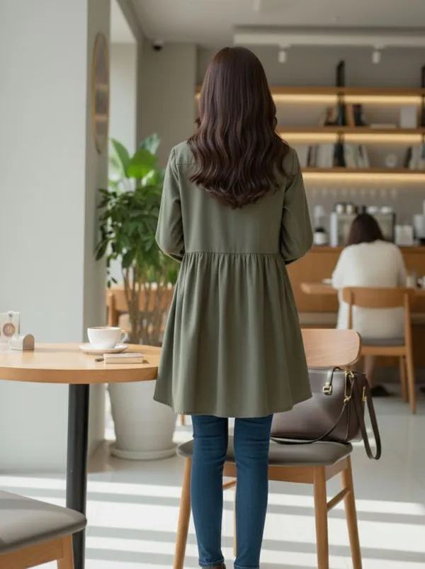Olive_flare_shirt