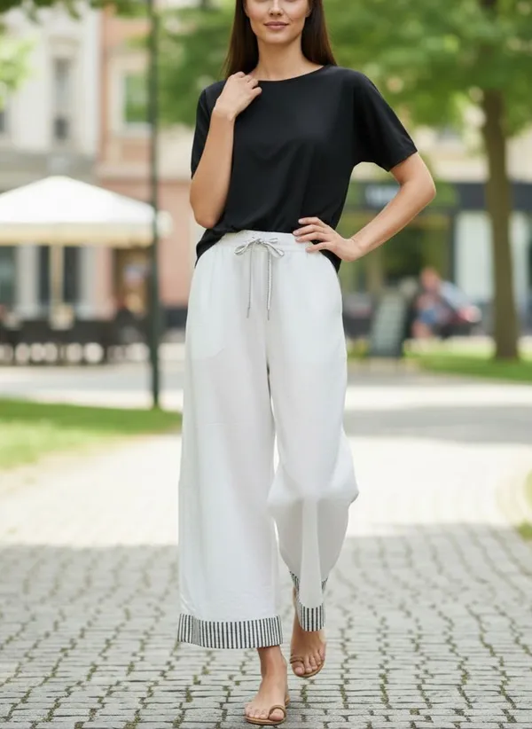 White_Satin_palazzo_pants_super_comfy_For_Women