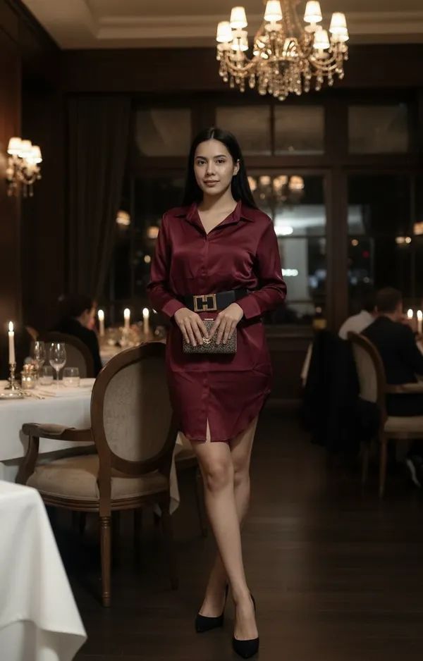 Maroon_Modern_Muse_Satin_Dress_For_Women