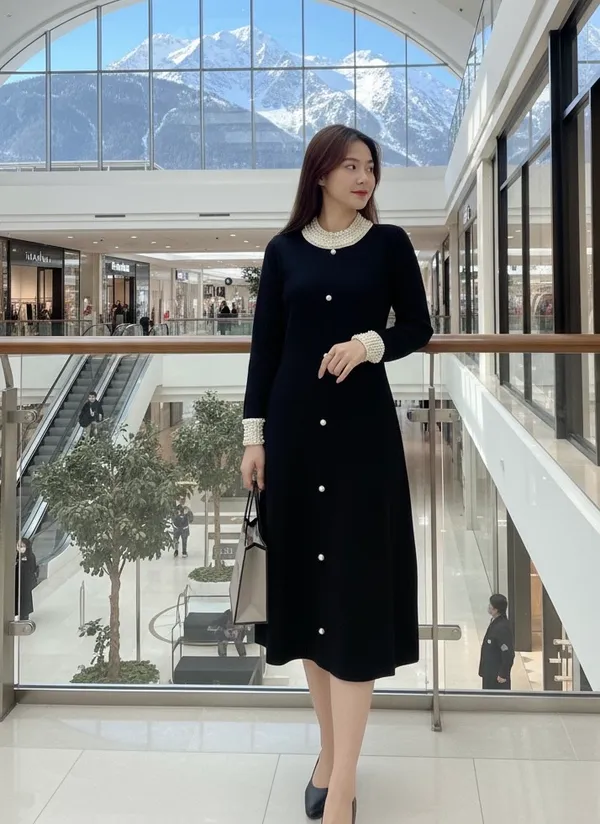 Black_Pearline_Statement_Dress_For_Women