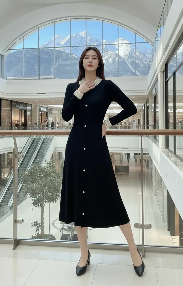 Black_Pearline_Statement_Dress_For_Women