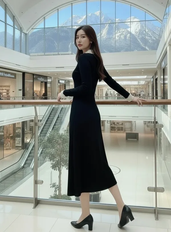 Black_Pearline_Statement_Dress_For_Women