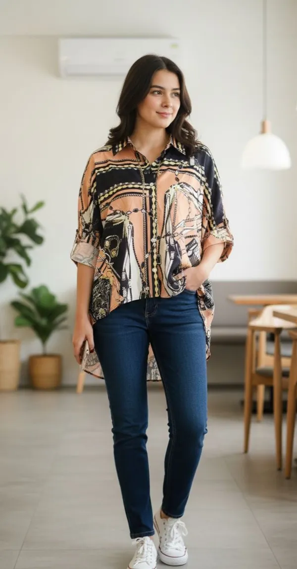 Multicolor_Digital_Print_Kaftan_Shirt_For_Women