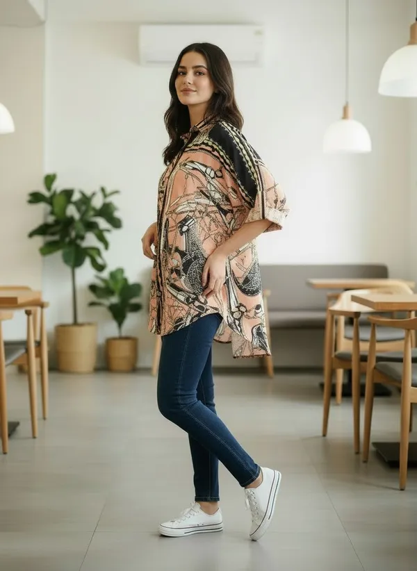 Multicolor_Digital_Print_Kaftan_Shirt_For_Women